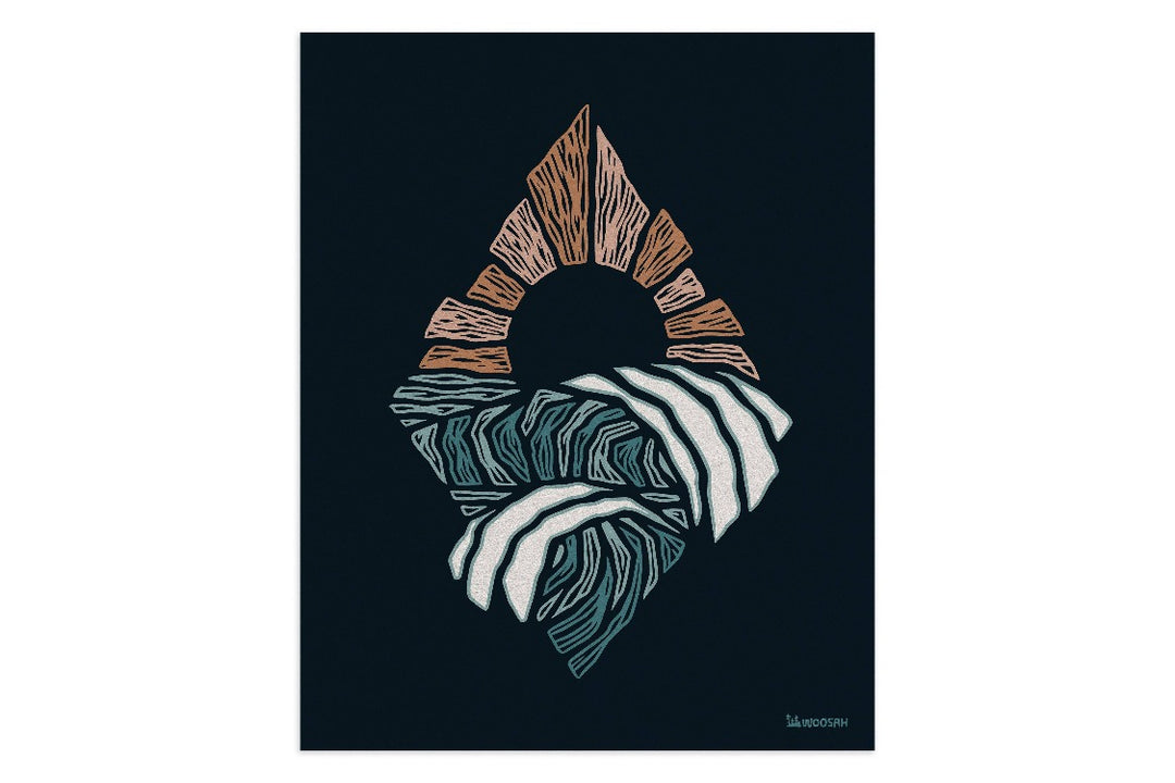 Craggy Coast Print by Woosah Outfitters
