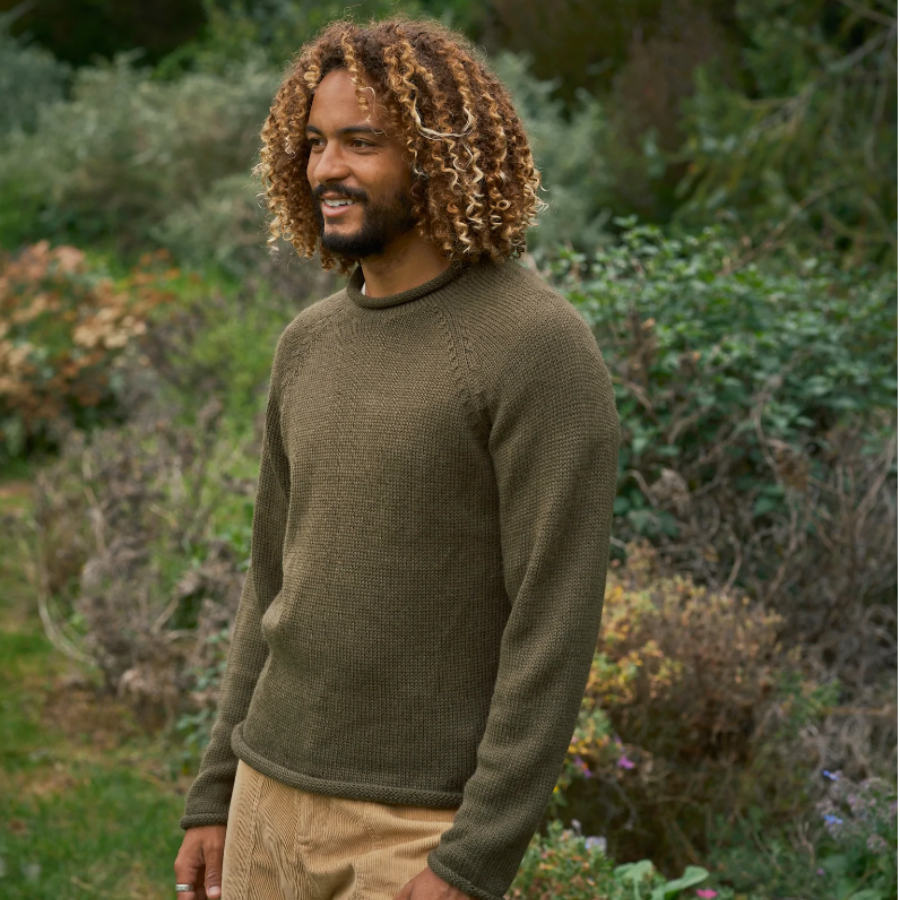 Green 2025 fisherman sweater