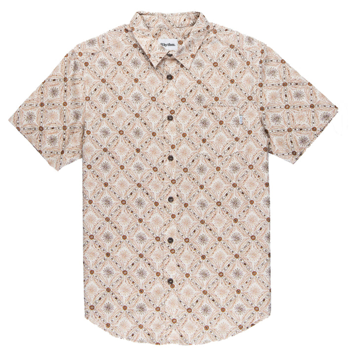 printed short sleeve button up