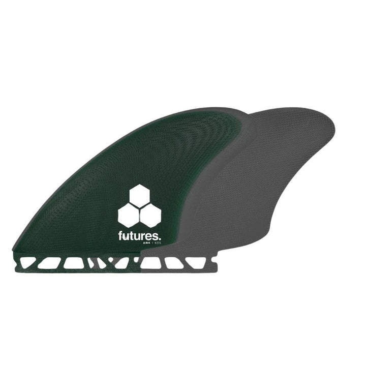 Al Merrick Keel Twin Fin (Single Tab) - Green/Gray