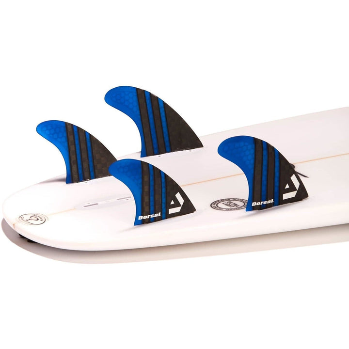 DORSAL Carbon Hexcore 4-Fin Quad Set FCS Compatible - Black