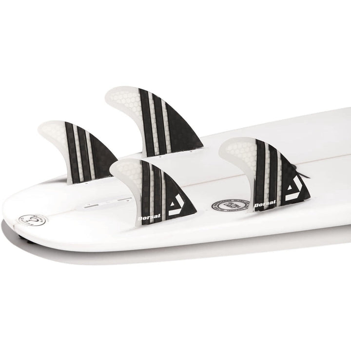 DORSAL Carbon Hexcore 4-Fin Quad Set FCS Compatible - Black