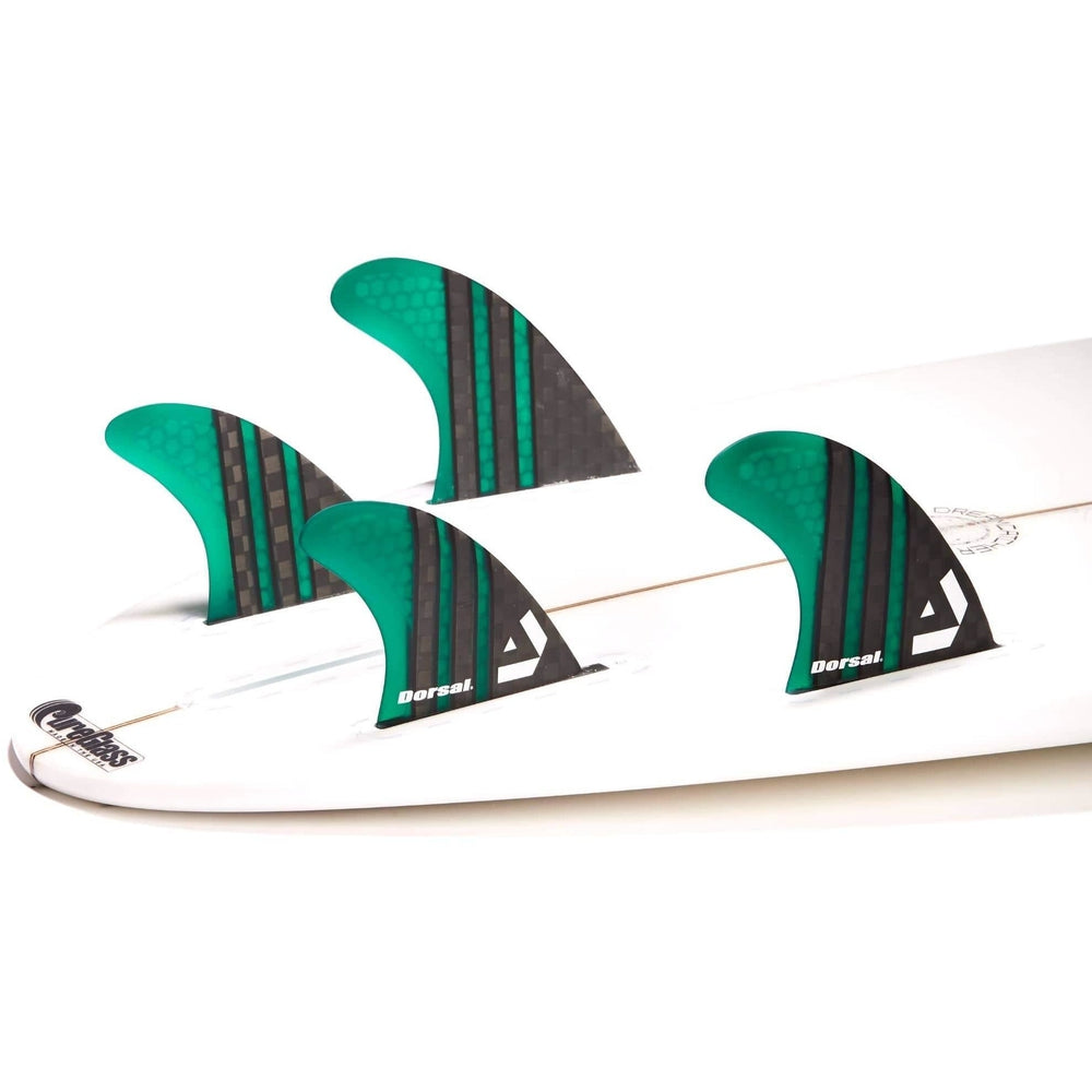DORSAL Carbon Hexcore Futures Compatible 4-Fin Quad Set