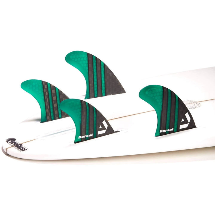 DORSAL Carbon Hexcore Futures Compatible 4-Fin Quad Set