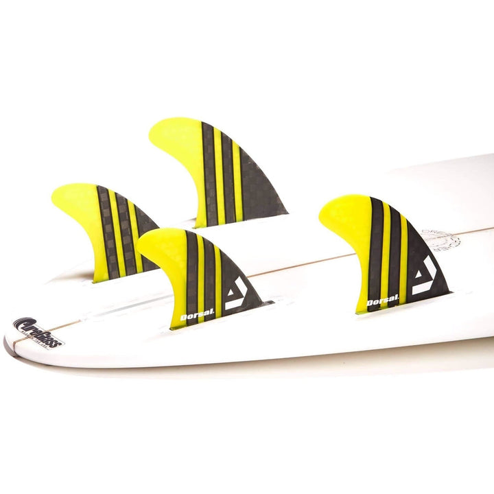 DORSAL Carbon Hexcore Futures Compatible 4-Fin Quad Set