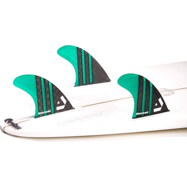 DORSAL Carbon Hexcore Futures Compatible 3-Fin Thruster Set