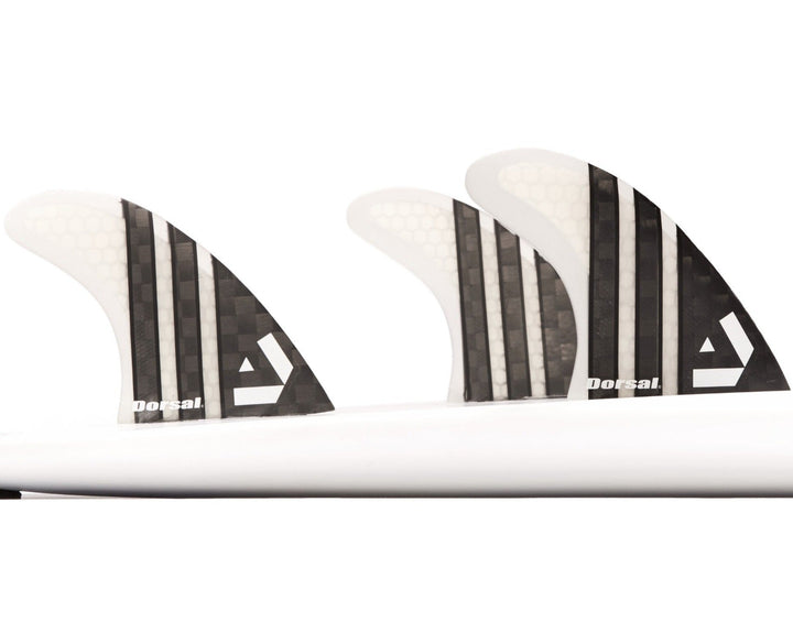 DORSAL Carbon Hexcore Futures Compatible 3-Fin Thruster Set