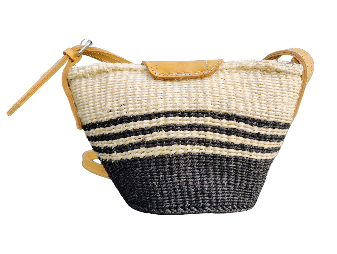 Small Balance Handmade Shoulder Kiondo Sisal Crossbody Bag