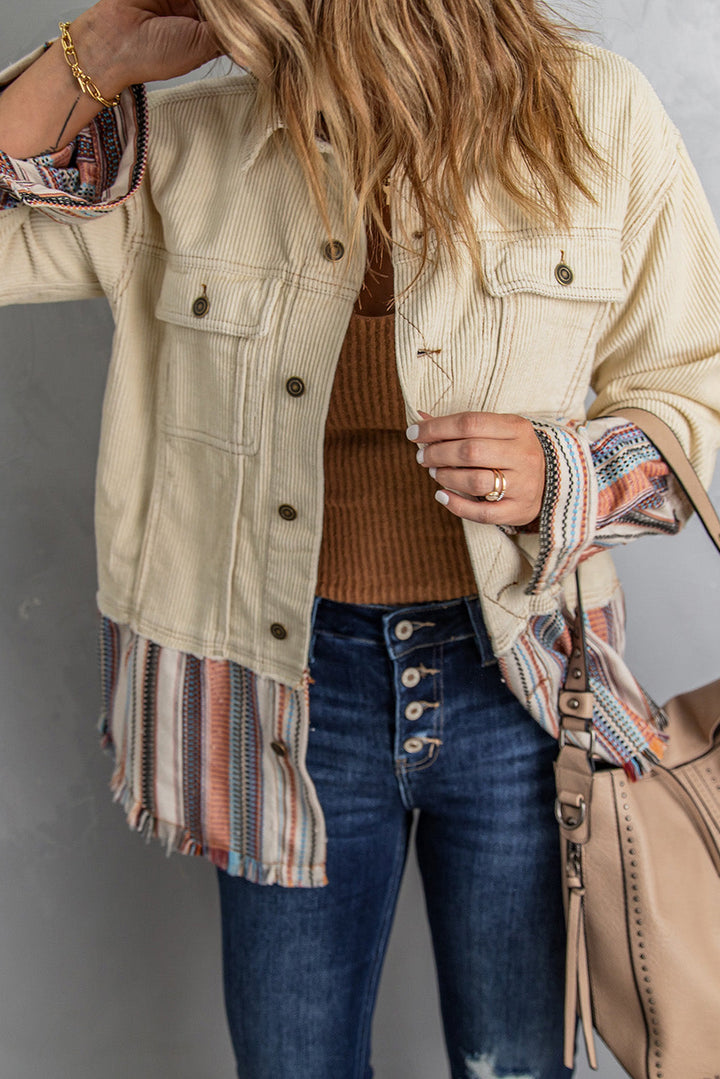 Lyla Button Up Corduroy Jacket
