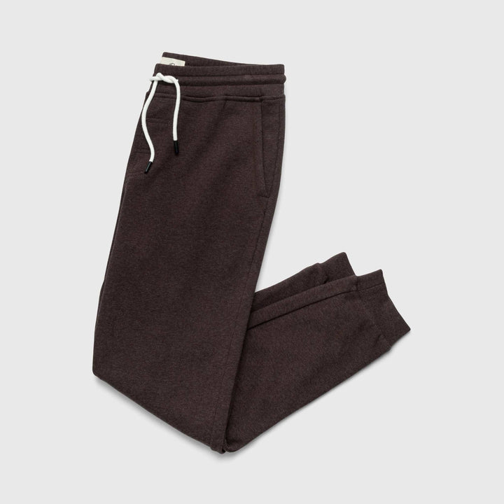Dune Drawstring Terry Jogger - Brown Heather