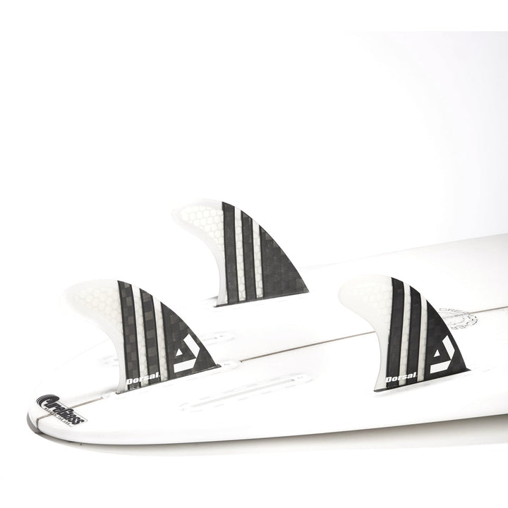 DORSAL Carbon Hexcore Futures Compatible 3-Fin Thruster Set