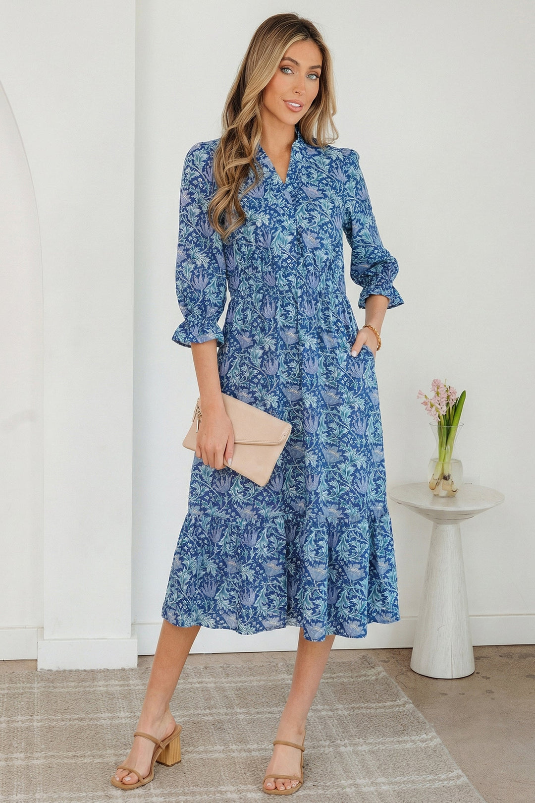 Parker V Neck Long Dress