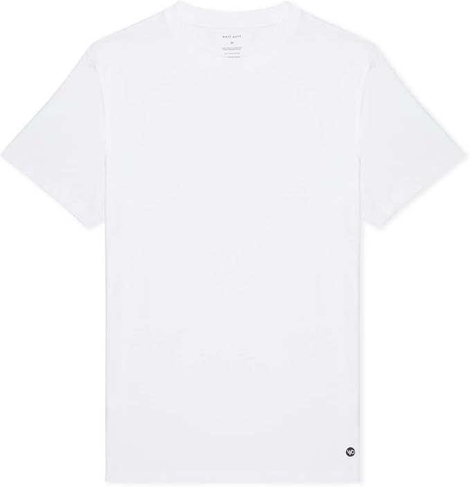 Men's Organic Crew Neck Tee Shirt - Black & White 4 Pack