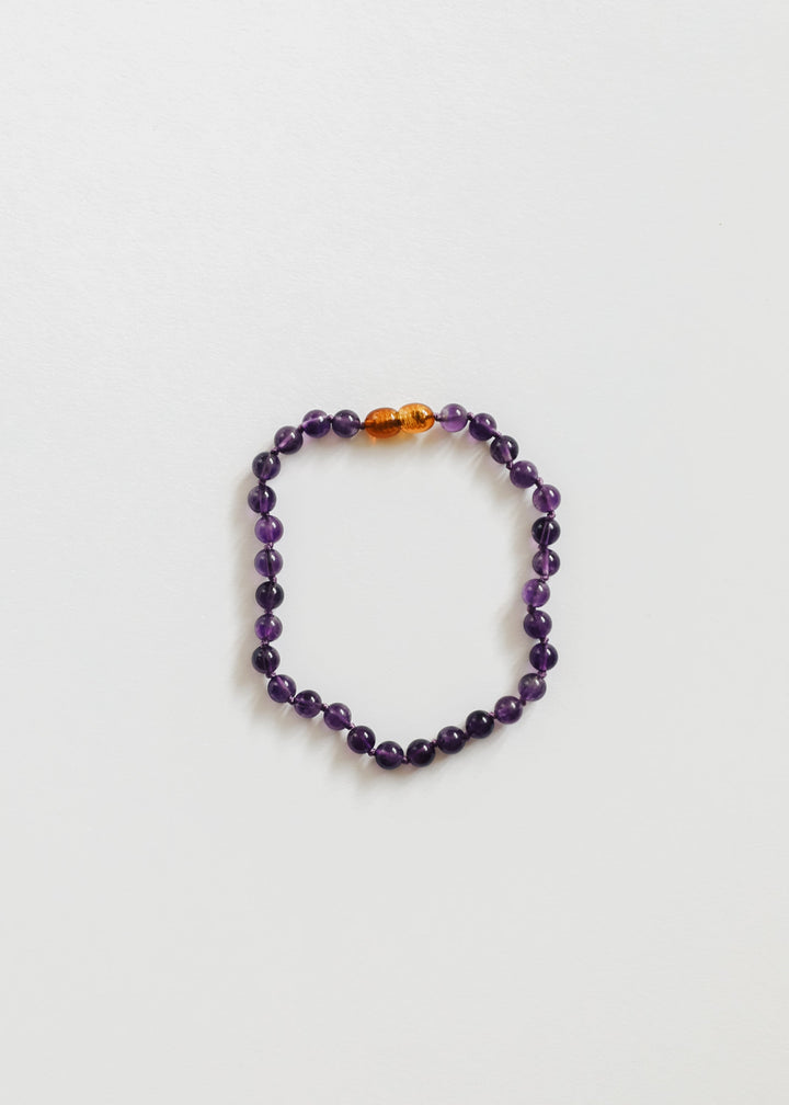 Pure Gemstone + Amethyst || Anklet or Bracelet