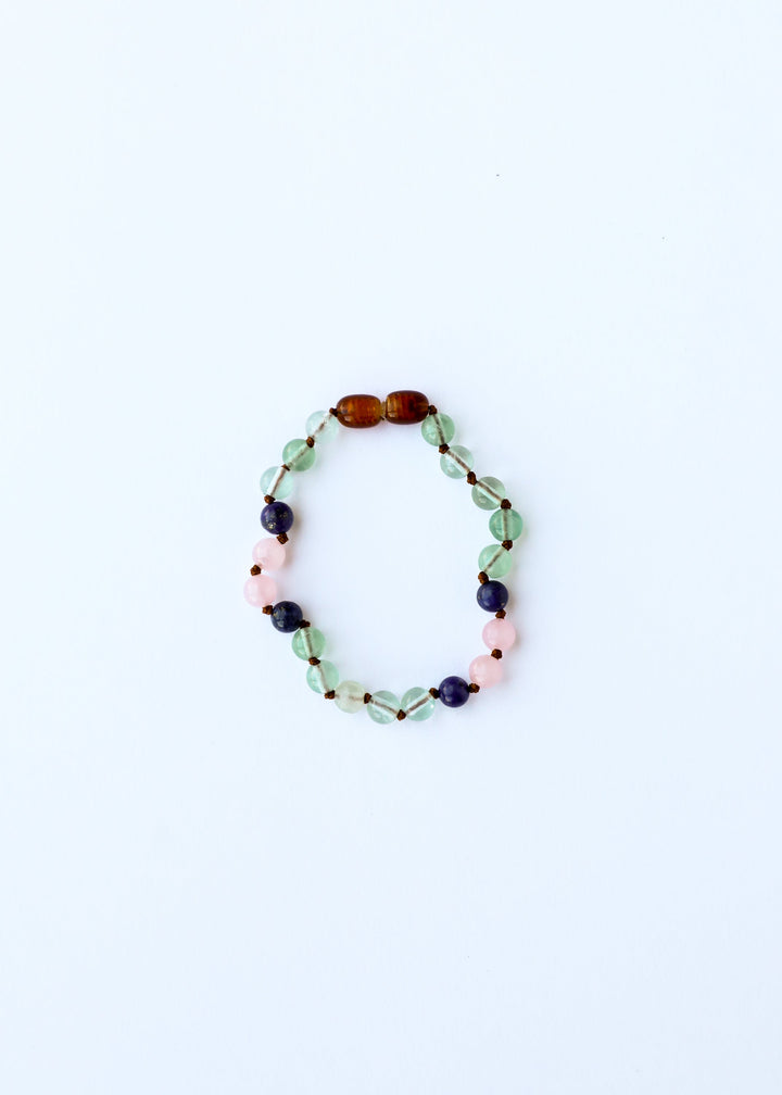 Fluorite + Lapis Lazuli + Rose Quartz || Gemstone Anklet or Bracelet