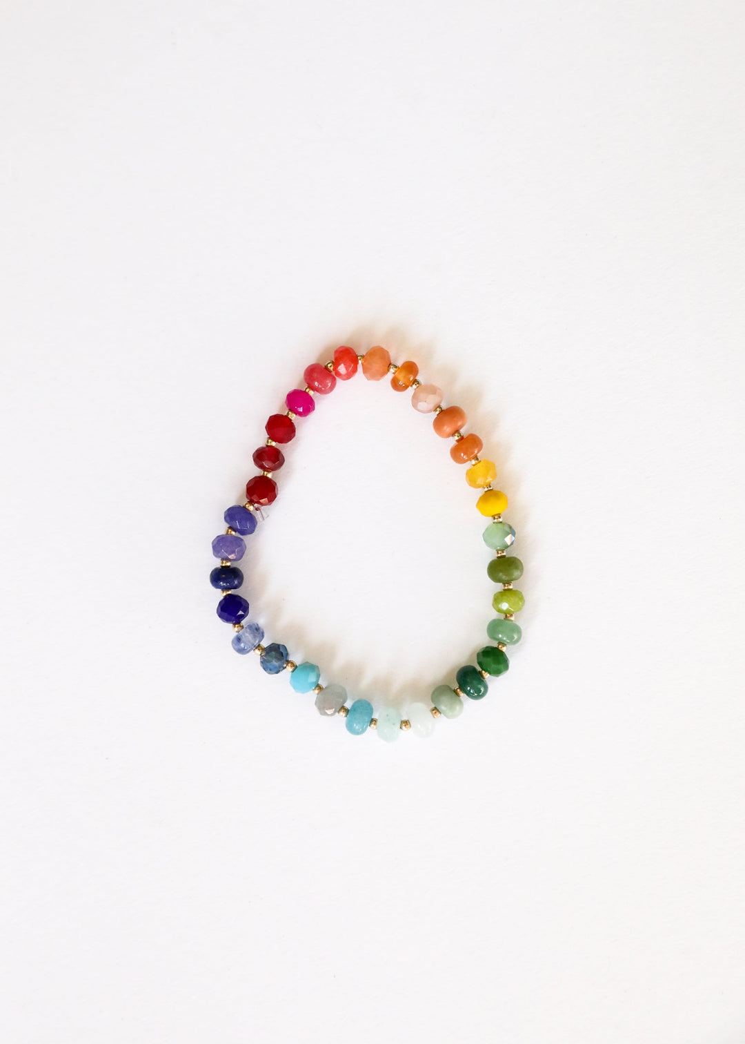 Natural Gemstone Bracelet + 14k Gold Filled Toggle : Key West