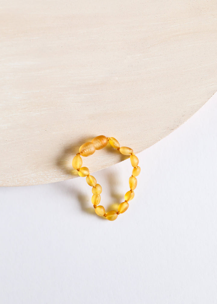 Raw Honey Baltic Amber || Classic || Anklet or Bracelet