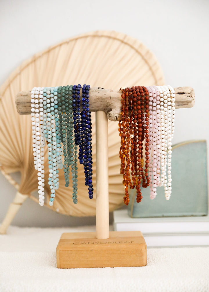 Pure Gemstone + Pearl || Anklet or Bracelet