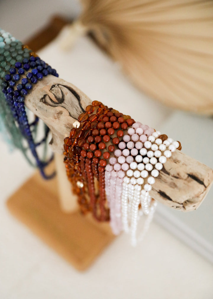 Pure Gemstone + Pearl || Anklet or Bracelet
