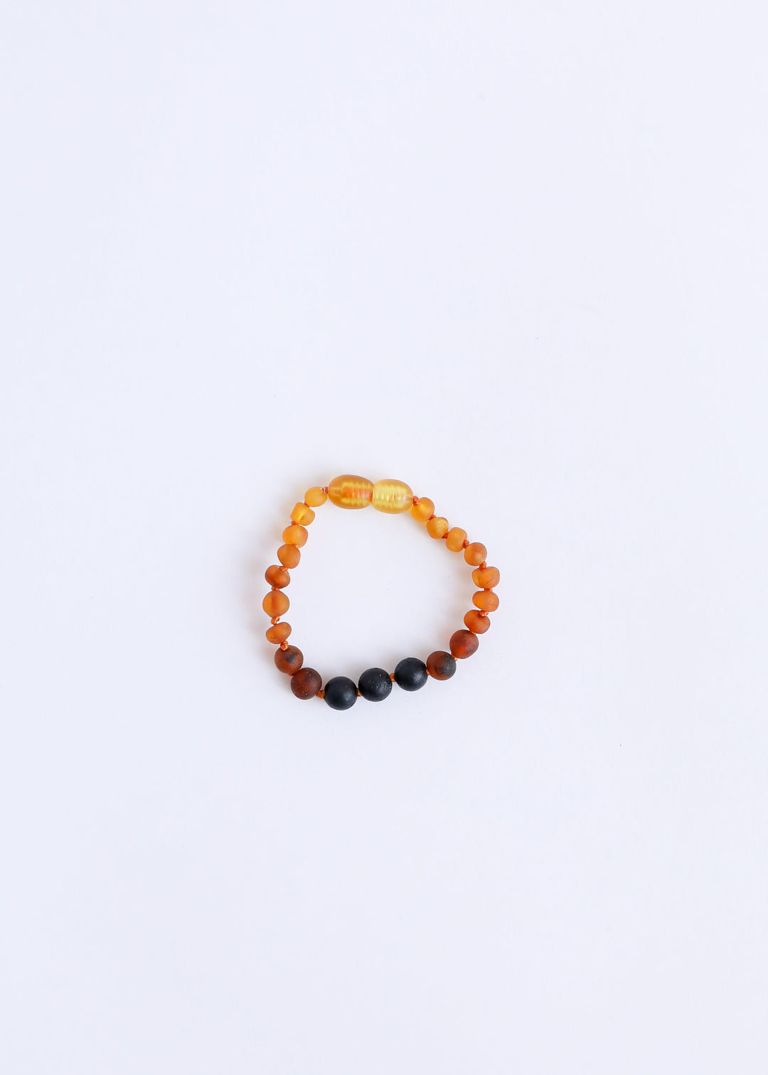 Raw Ombre Baltic Amber + Lava || Anklet or Bracelet