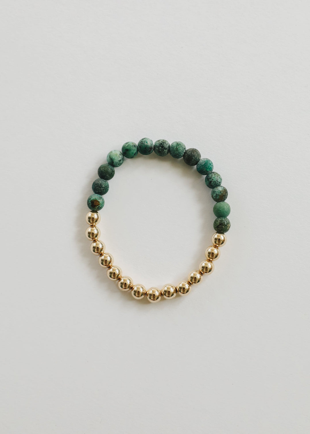 Turquoise Jasper :14k Gold Filled Sun + Moon || Adult Bracelets