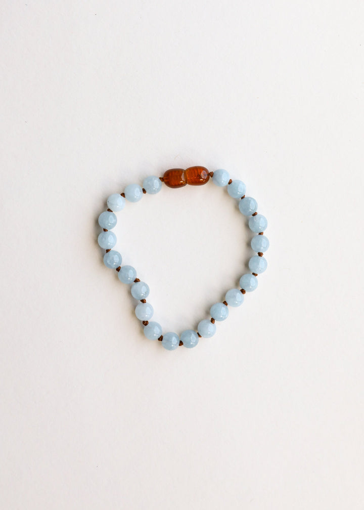 Pure Gemstone + Aquamarine|| Anklet or Bracelet