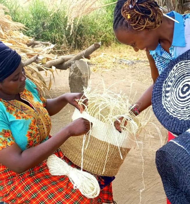 Rooted Heritage Handmade Sisal Straw Basket Tote