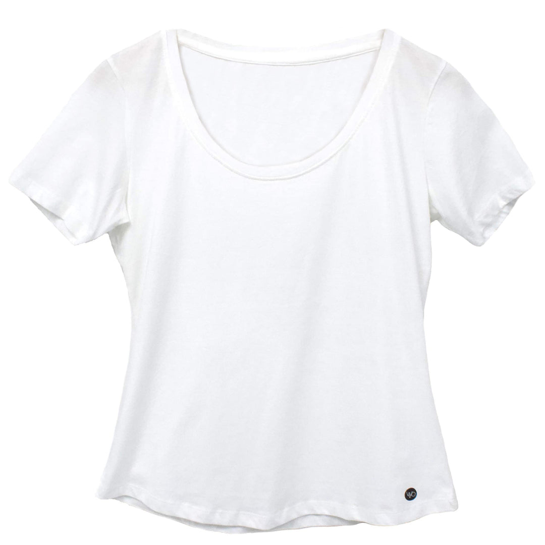 Women’s Organic Cotton Scoop Neck T-Shirt – Black & White
