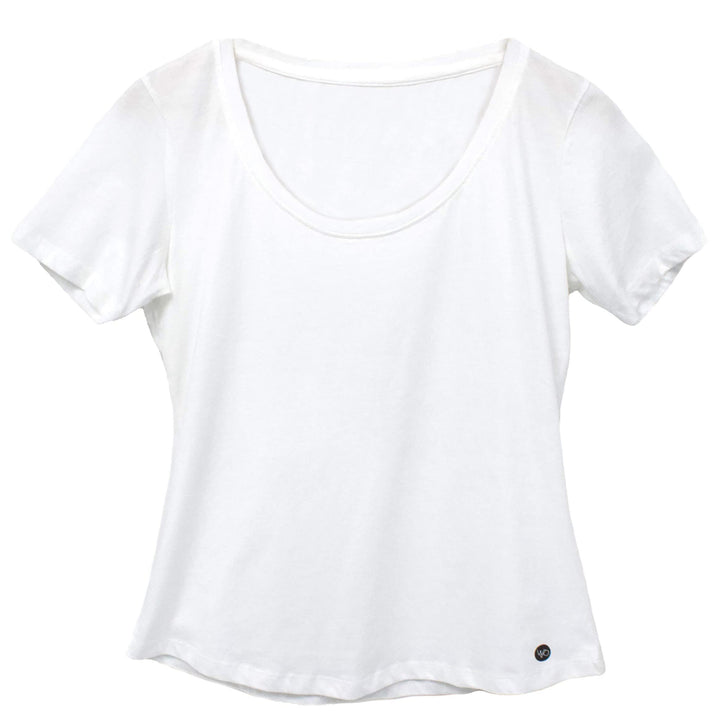 Women’s Organic Cotton Scoop Neck T-Shirt – Black & White