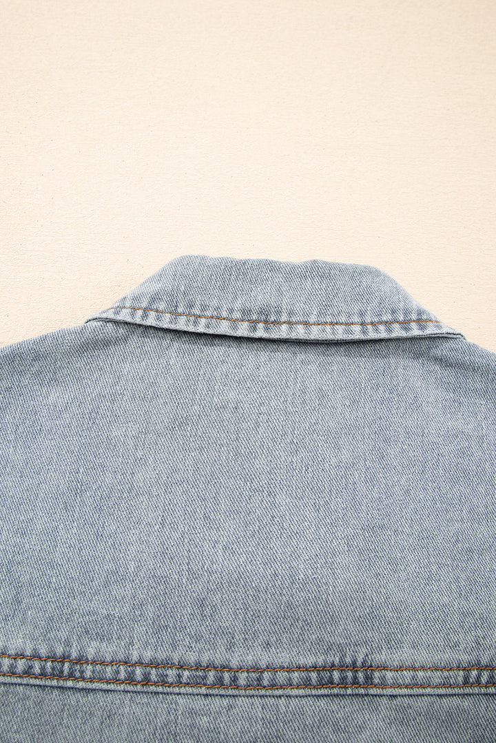 Sophia Zip Up Washed Jacket