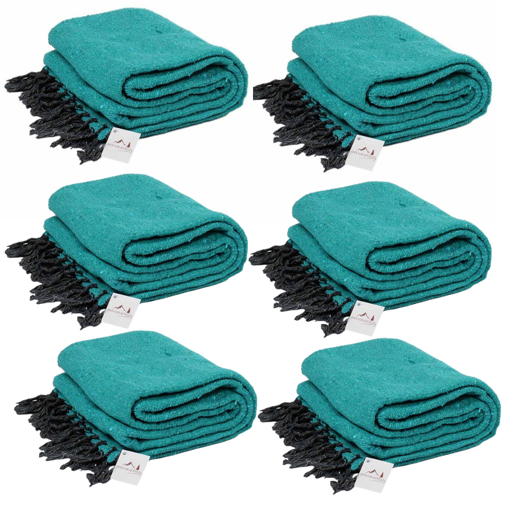 Solid Teal Green Baja Blanket | BULK SAVINGS