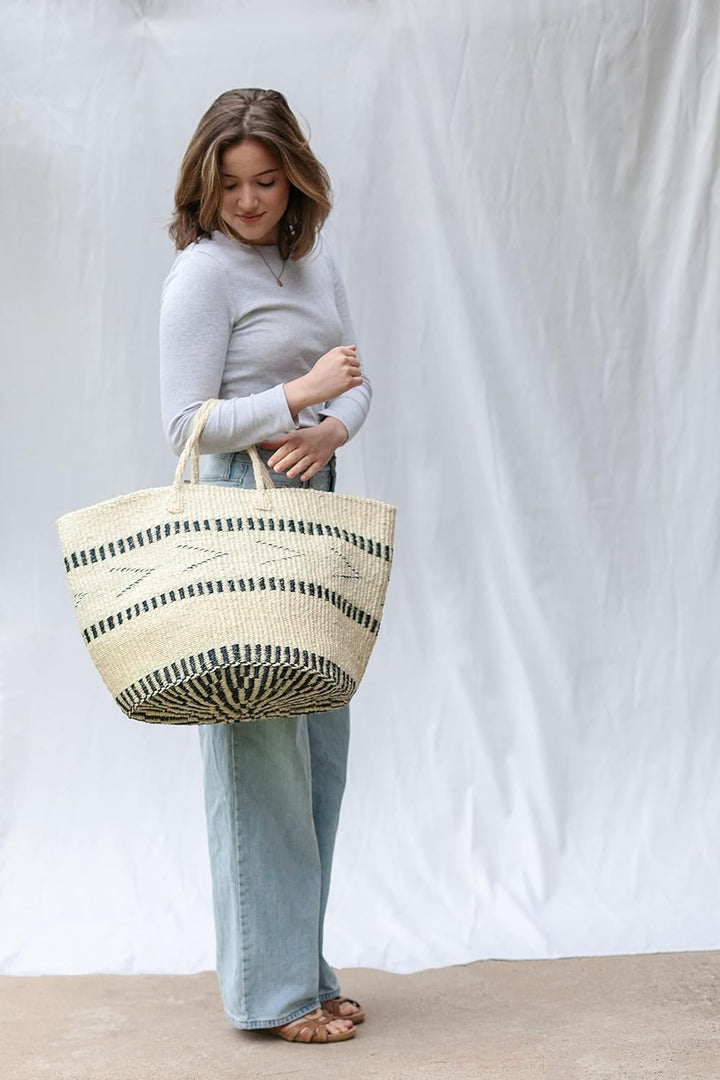 Balance Point Handmade Sisal Basket Tote