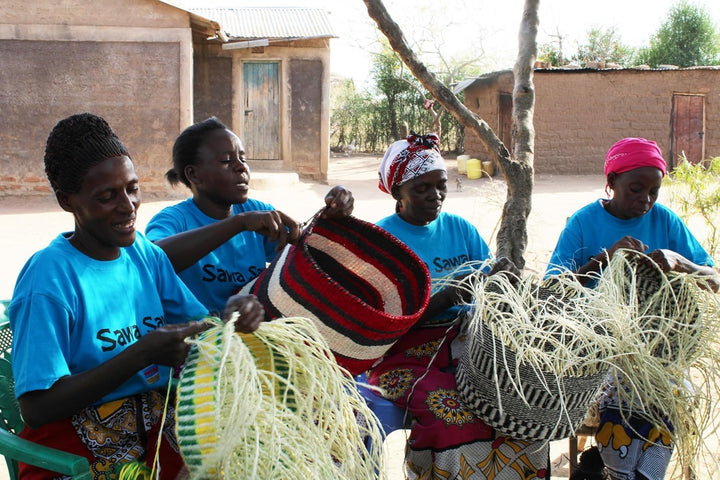 Resilient Handmade Sisal African Basket Tote Bag