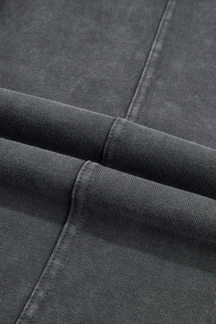 Lola Mineral Wash Seam Detail Elastic Waist Barrel Pants