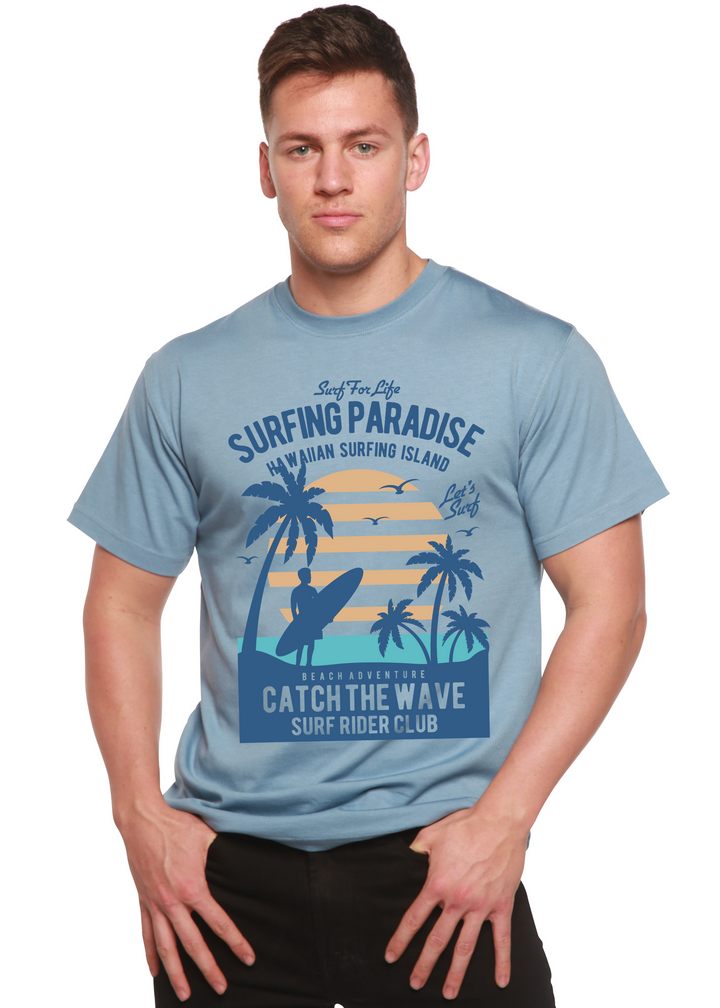 Surfing Paradis Spun Bamboo® Men's Bamboo Viscose/Organic Cotton Short Sleeve Graphic T-Shirt