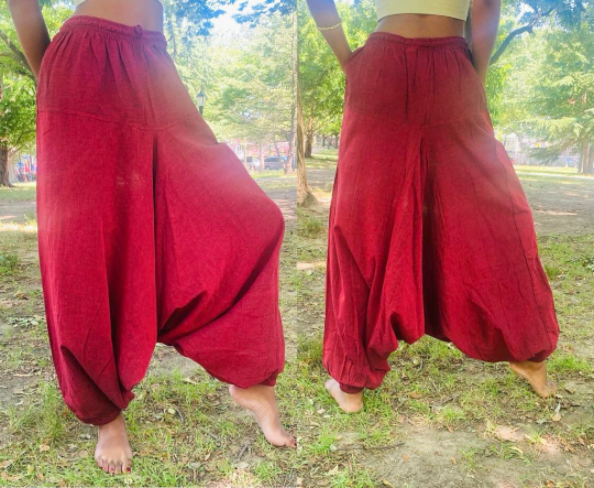 Handmade Cotton Unisex Harem Yoga Pants