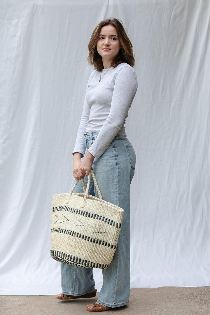 Balance Point Handmade Sisal Basket Tote
