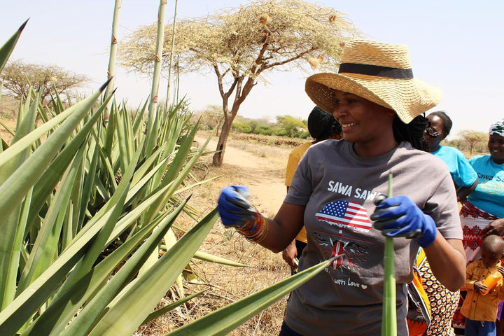 Resilient Handmade Sisal African Basket Tote Bag