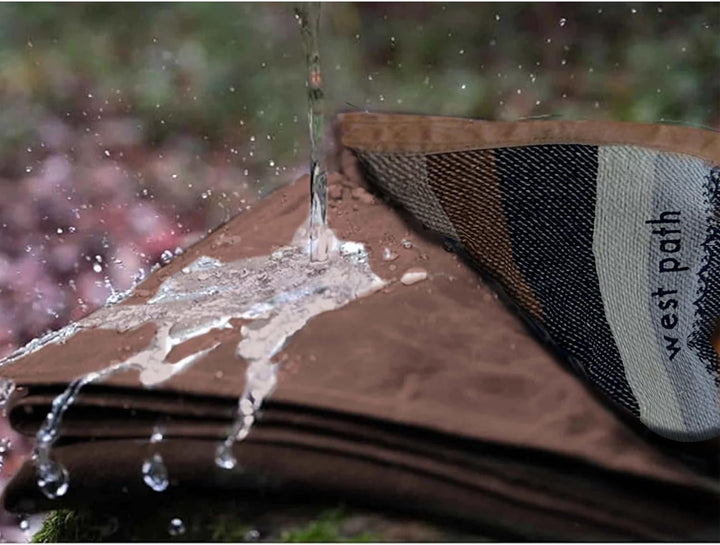 Canvas Camping Blanket - Waxed Canvas Outdoor Blanket / Bushcraft Blanket