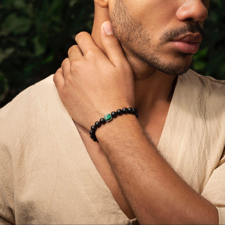Abundant Positivity Onyx Malachite Bracelet