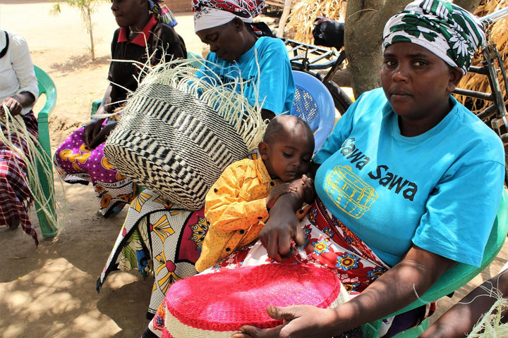 Rooted Heritage Handmade Sisal Straw Basket Tote