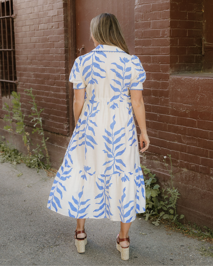 Miller Side Tie Button Down Maxi Dress