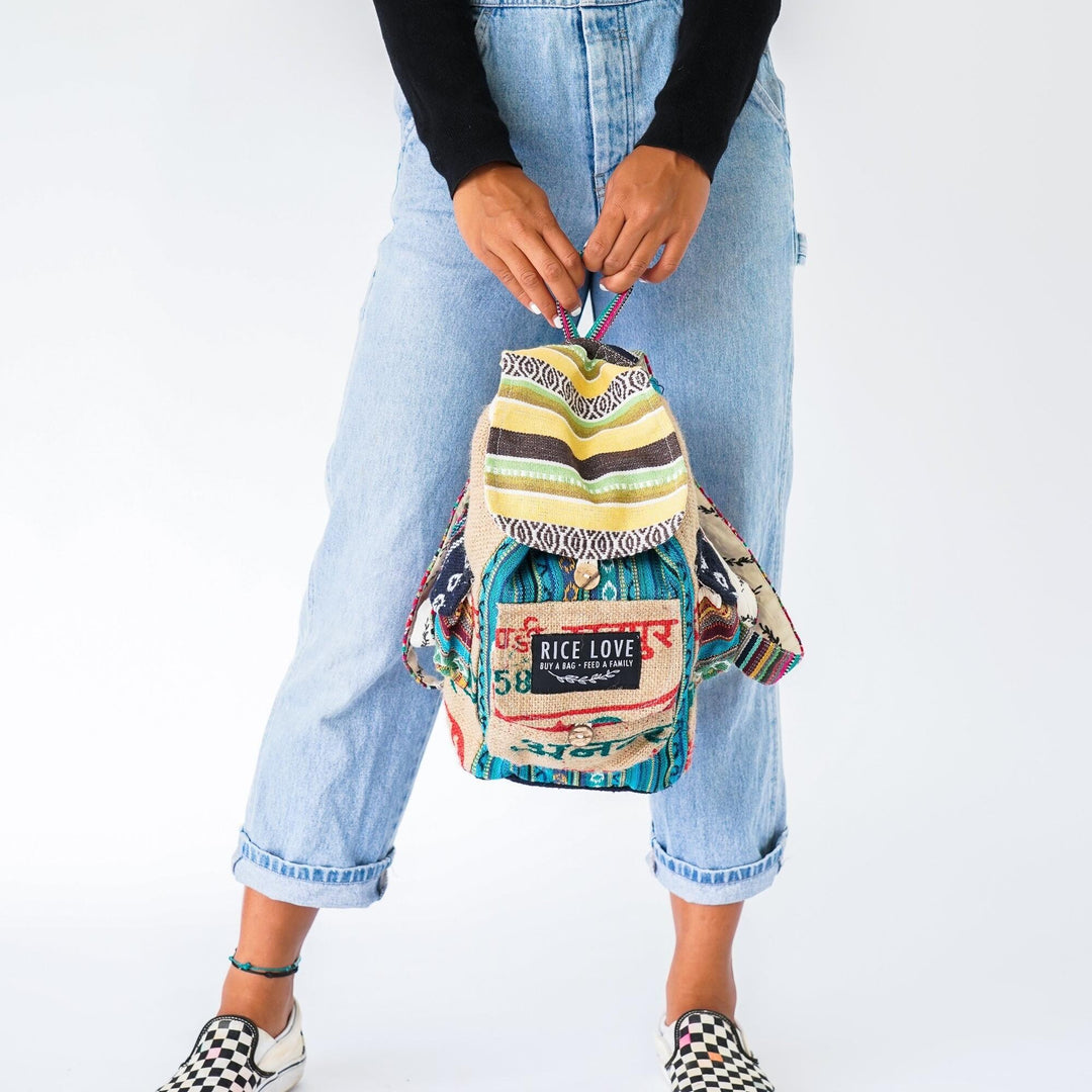 Mini Recycled Travel Backpack Goa