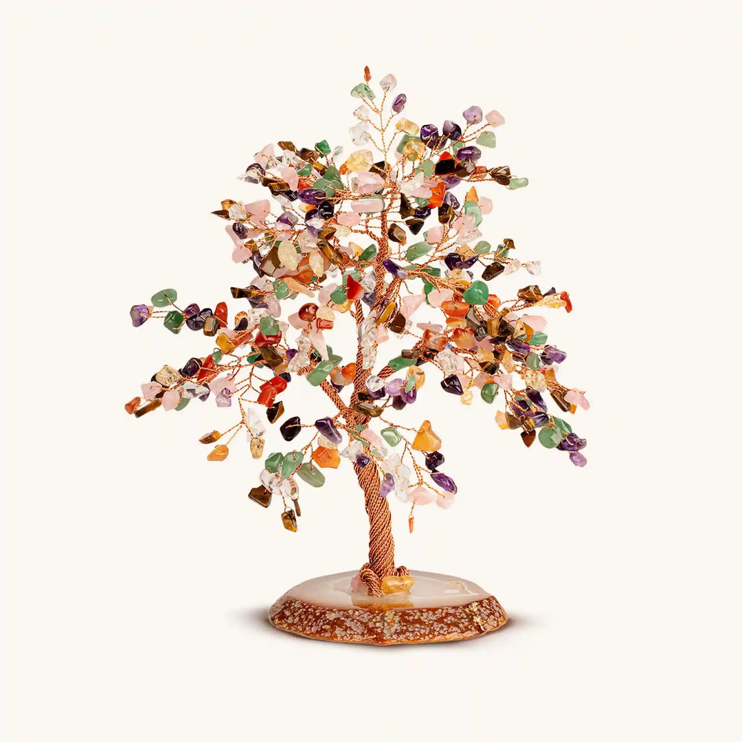 Invigorated Spirit Multi-Stone Feng Shui Tree