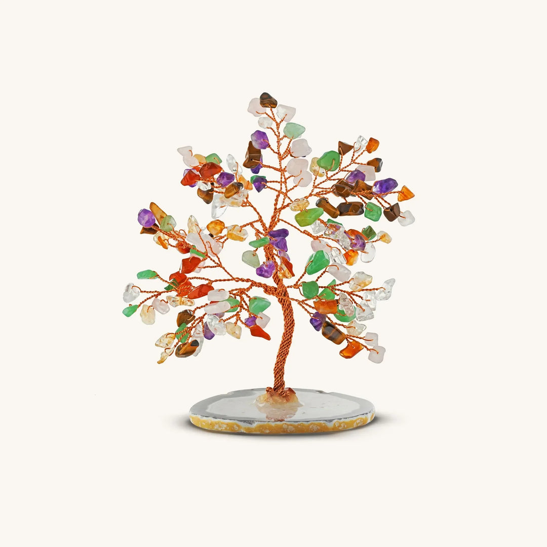 Invigorated Spirit Multi-Stone Feng Shui Tree