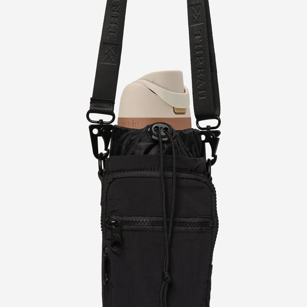 Black - Water Bottle Sling Bag