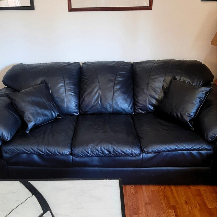 Rustic Leather Throw Pillow – Genuine Leather Home Décor Cushion