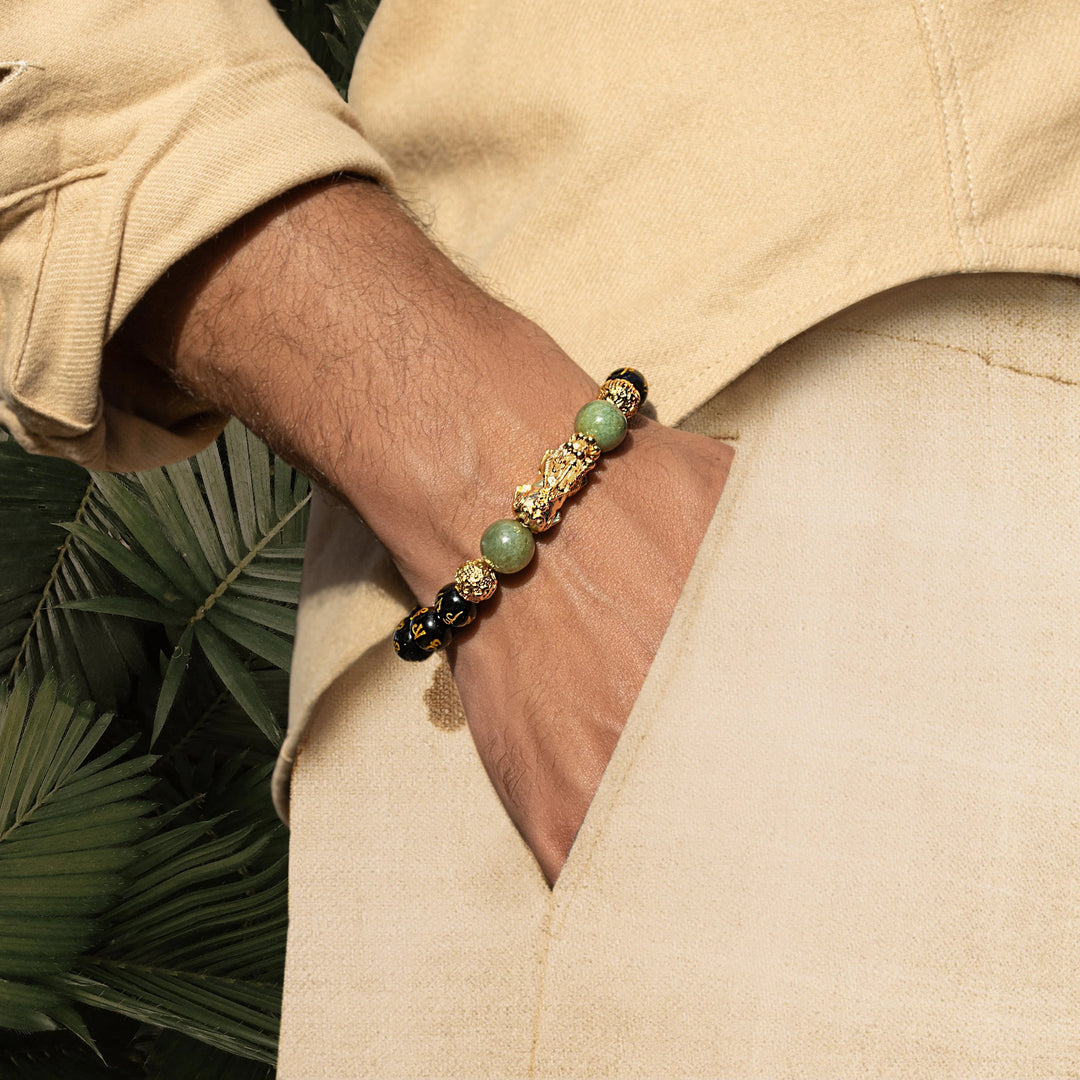 Cleansed Aura Obsidian Wealth Bracelet