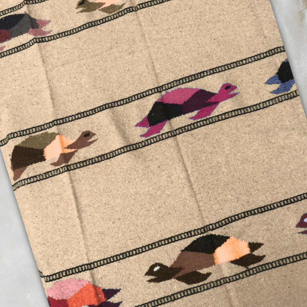 Turtle Lover Blanket - Beige
