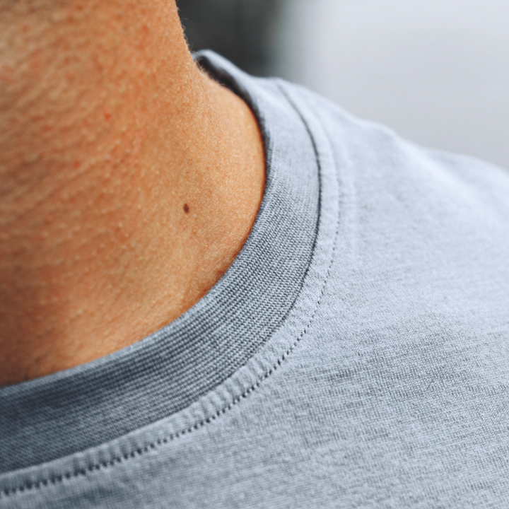 Men's Organic Crew Neck - Slate Blue